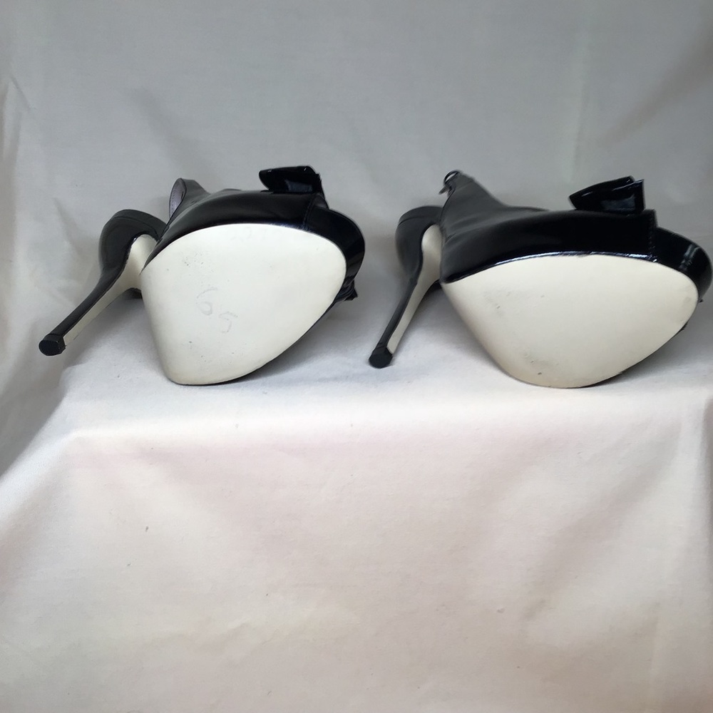 Dolce Vita black patent sling back heels size 6.5 - Picture 4 of 5